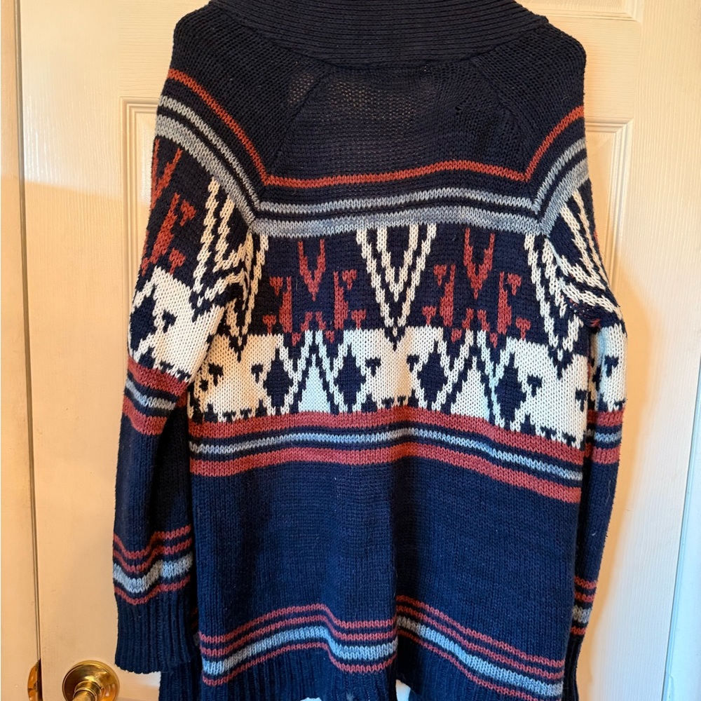 Pink Rose Multicolor Patterned Cardigan - Picture 5 of 5